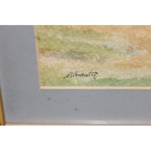 526 - M. Grant (XX), 3 framed watercolours of rural shooting scenes, all annotated by the artist verso