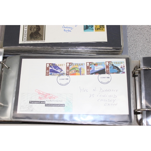 590 - 3 FDC stamp albums and contents