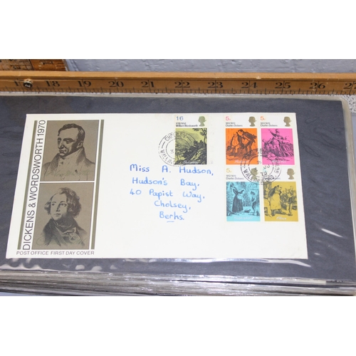 590 - 3 FDC stamp albums and contents