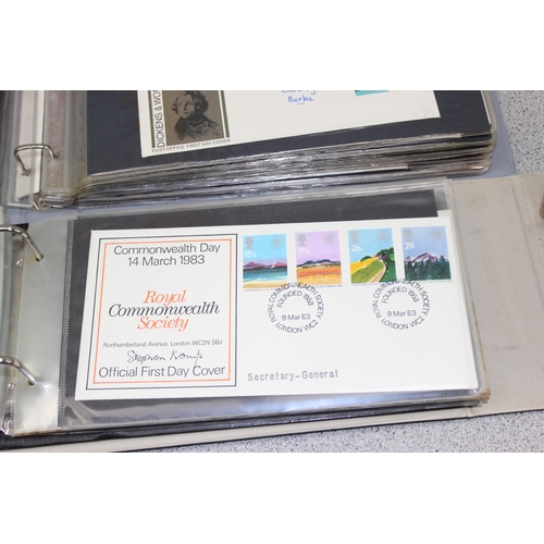 590 - 3 FDC stamp albums and contents