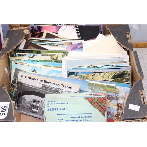 595 - Large qty of assorted postcards etc