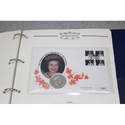 602 - 2 Albums of Royal Family coin covers to inc £5 coins