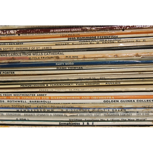 670 - 2 boxes of assorted LP vinyl records