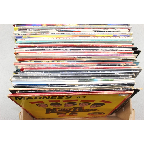 672 - Qty of assorted vinyl LP records, 12