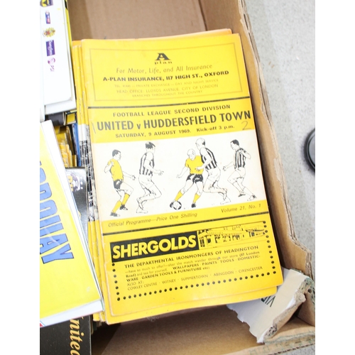 777 - 6 boxes of assorted Oxford United football programmes, 1960's onwards, many hundreds