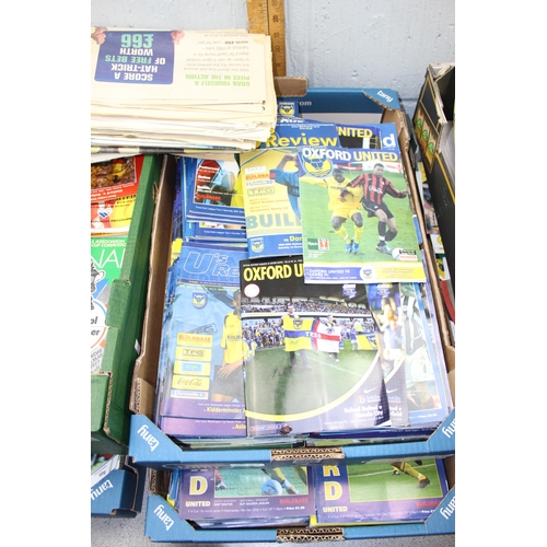 777 - 6 boxes of assorted Oxford United football programmes, 1960's onwards, many hundreds