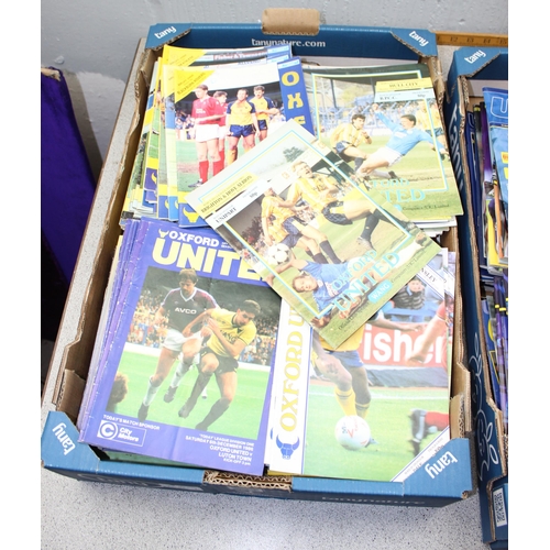 777 - 6 boxes of assorted Oxford United football programmes, 1960's onwards, many hundreds