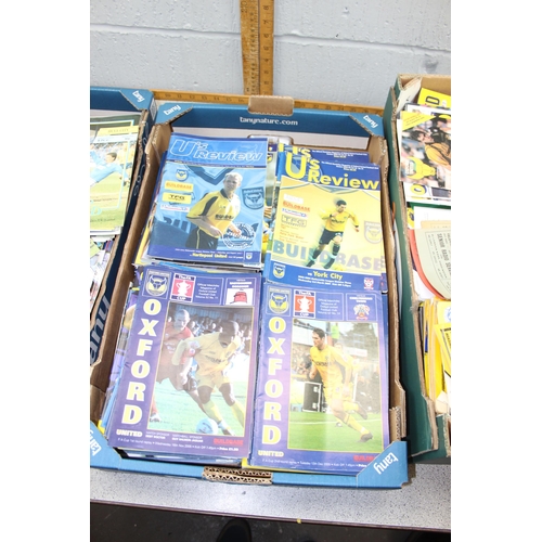 777 - 6 boxes of assorted Oxford United football programmes, 1960's onwards, many hundreds