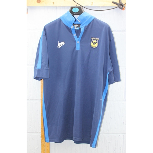 778 - 7 Oxford United football related shirts and t-shirts, all XL or larger