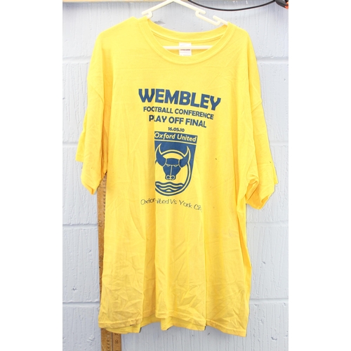 778 - 7 Oxford United football related shirts and t-shirts, all XL or larger