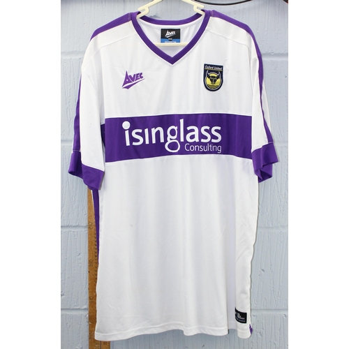 778 - 7 Oxford United football related shirts and t-shirts, all XL or larger