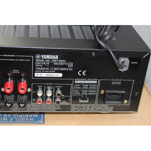 820 - Yamaha DSP-E800 AV Amplifier in box