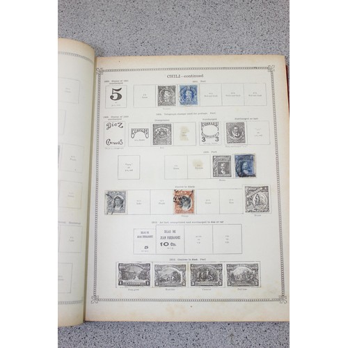 605 - Stamps, A sparse collection in Old Ideal Stamp Album