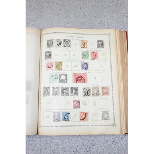 605 - Stamps, A sparse collection in Old Ideal Stamp Album