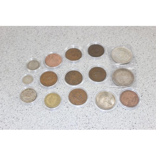 1342 - Qty of assorted South African coins, some silver, approx 600g gross