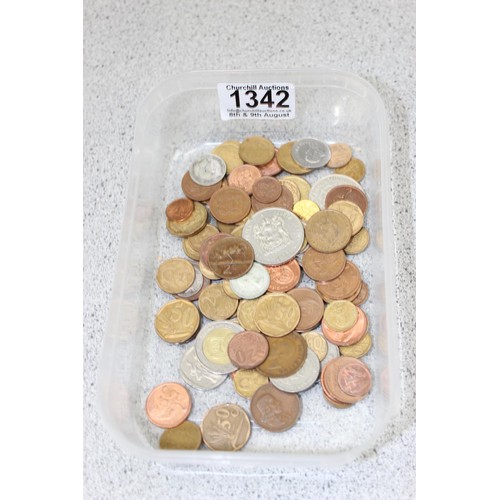 1342 - Qty of assorted South African coins, some silver, approx 600g gross