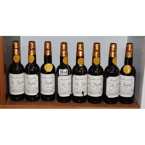 1618 - 8 bottles of vintage La Guita Manzanilla Sanlúcar de Barrameda sherry