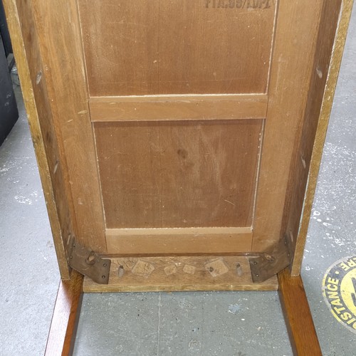 101 - A vintage military campaign desk with removeable legs, dated 1955