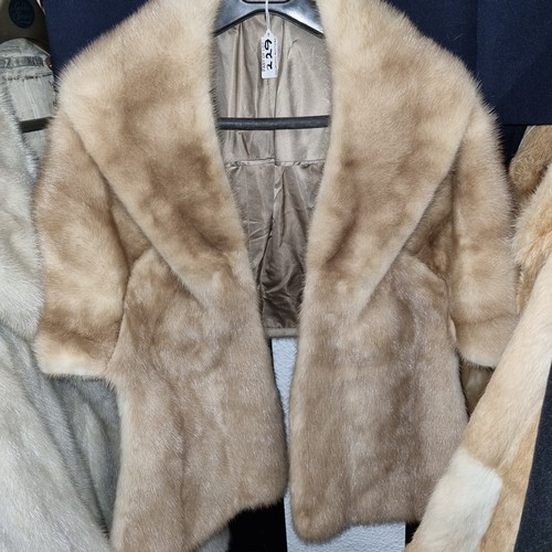 229 - 2 vintage fur coats