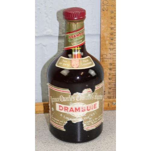 1602 - Vintage bottle of Drambuie and a bottle of German apple liqueur (2)