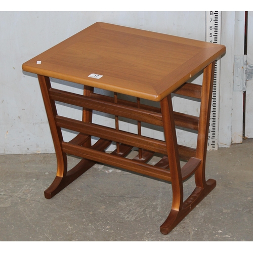 17 - Retro Nathan side table with magazine rack