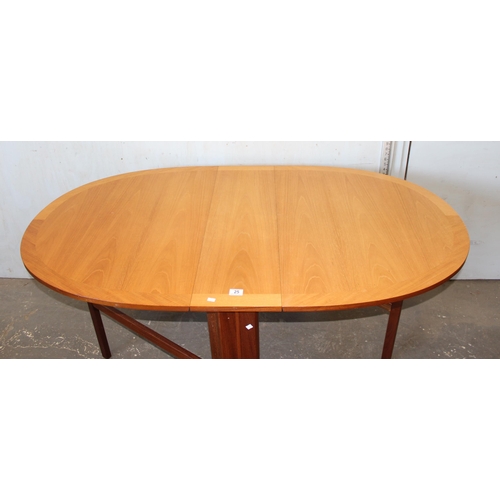 25 - Retro Nathan dropleaf dining table