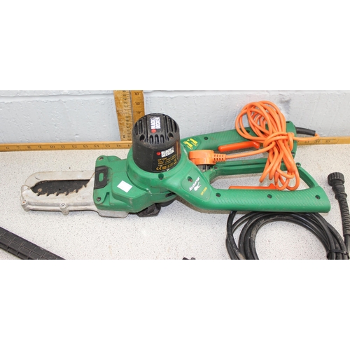 320 - Bosch hedge cutter, B&D alligator jaws & Karcher pressure washer attachment (3)