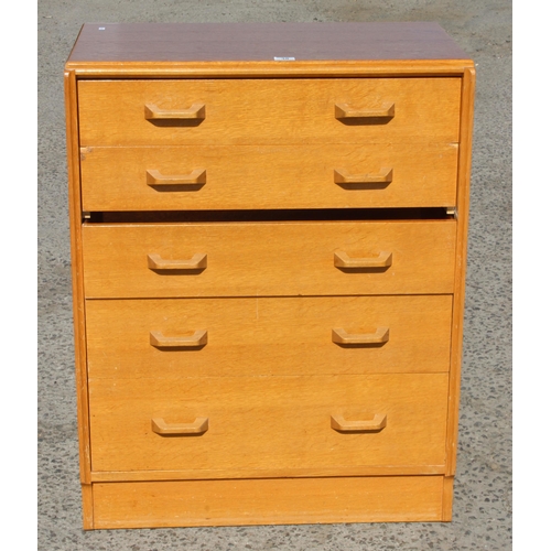 38 - A retro E Gomme G-Plan 5 drawer chest of drawers