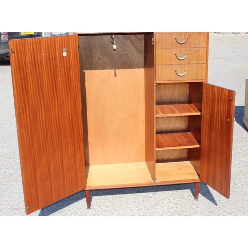 44 - Retro Meredew compactum wardrobe with 3 drawers and 2 cupboards