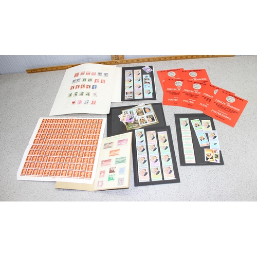 558 - Qty of assorted stamps to inc unused sheets