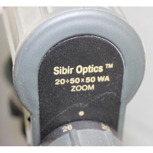 702 - Sibir Optics 20/50 x 50 spotting scope on stand