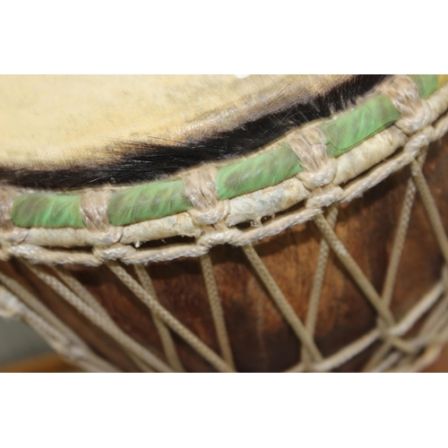 655 - Vintage wooden bongo drum