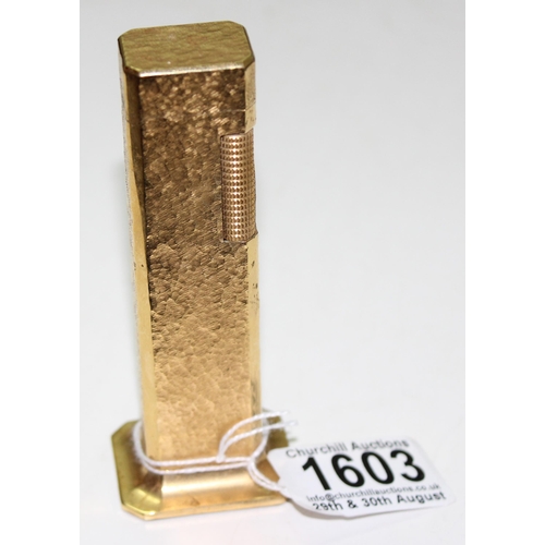 1603 - A retro Dunhill gold plated 