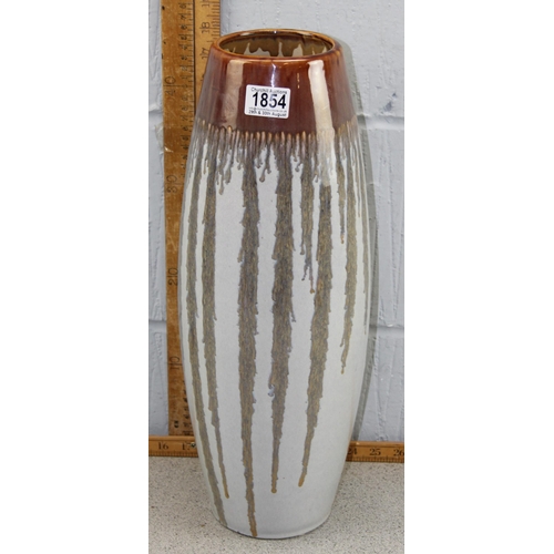 1854 - A large retro style drip glazed floor vase