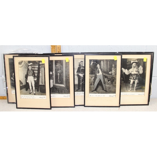 454 - 11 black and white framed photographs of Harry Lytton playing various roles from Gilbert & Sullivan ... 