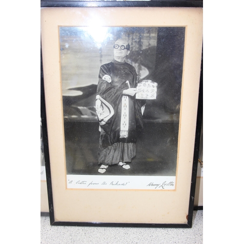 454 - 11 black and white framed photographs of Harry Lytton playing various roles from Gilbert & Sullivan ... 