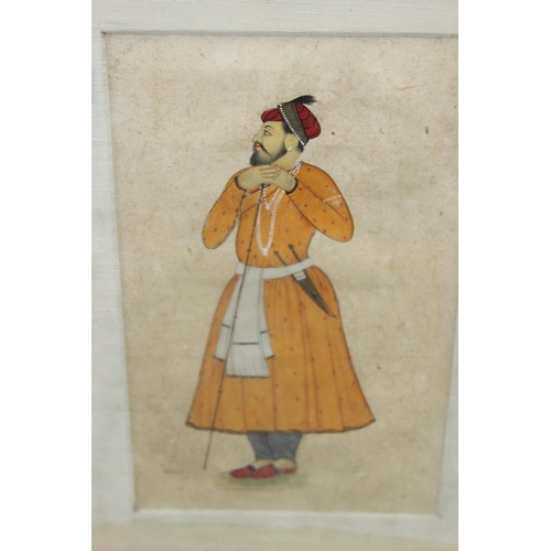 468 - 7 Indian Mughal style watercolours of various scenes, mainly with Bombay framing labels verso