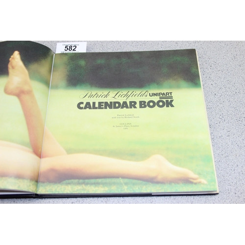 582 - Pirelli Calendar book & Patrick Litchfield Unipart calendar book (2)