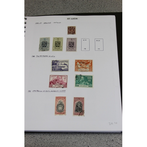 593 - Stamps - St Lucia QV/QE2 Mint & Used collection