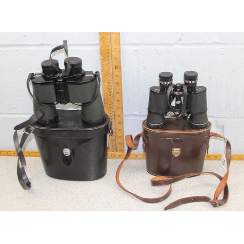 715 - 2 pairs of binoculars made by Solitel and Hilkinson