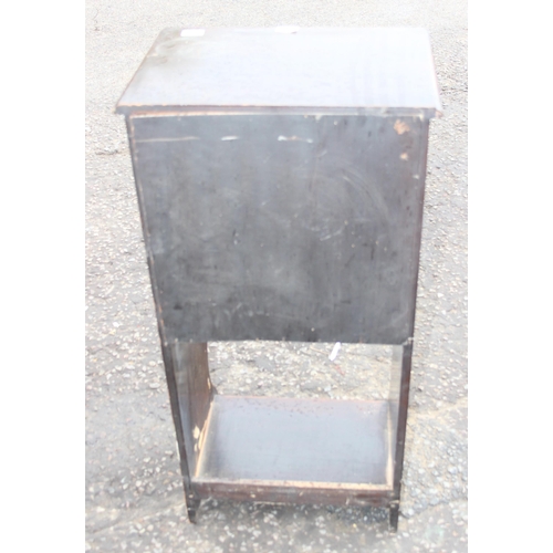 111 - An early 20th century 5 drawer music cabinet with brass handles