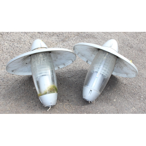 243 - Pair of large outside Marlin lights