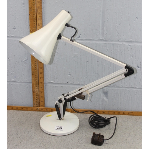 255 - A white painted Anglepoise Apex 90 desk lamp