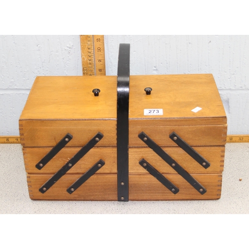 273 - Cantilever sewing box