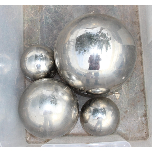 339 - Set of 4 graduated spherical water features