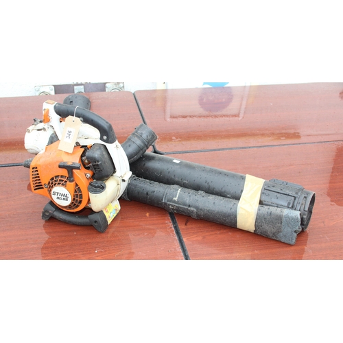 346 - Stihl petrol leaf blower