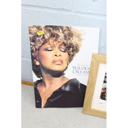 437 - Tina Turner autograph and framed collection of Eastenders cast autographs