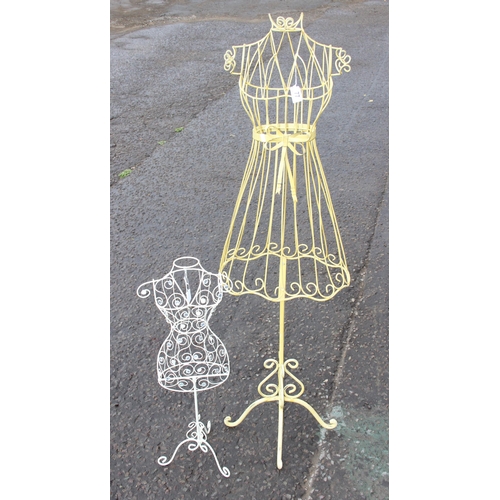 77 - Vintage mother and child wirework mannequins/tailors' dummies