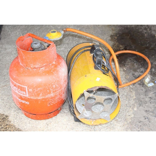 906 - Gas heater and bottle