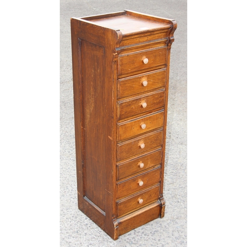 129 - An early 20th century 8 drawer floor standing collectors cabinet